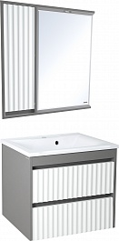 Brevita Мебель для ванной Balaton 65 L белая/серая – фотография-1